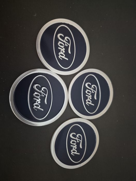 Ford naklejki na  alu felgi i kołpaki Granatowe  średnica 5.9cm