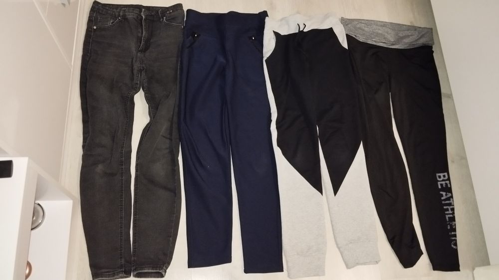 Spodnie jeansowe, dresowe