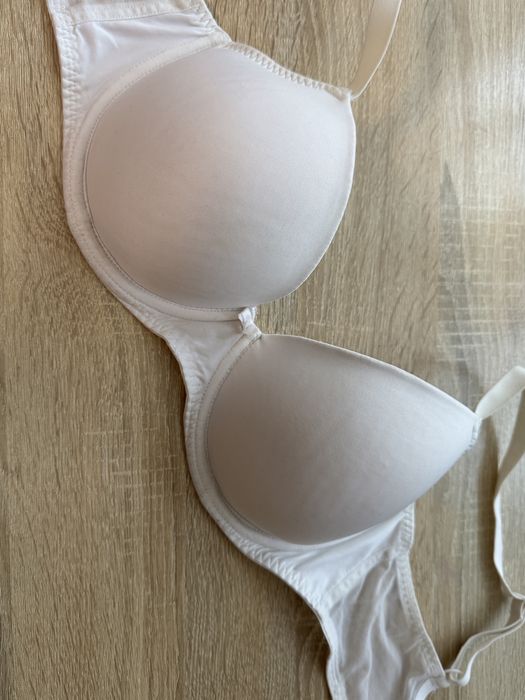 Білий гладкий ліфчик, бюстгальтер George 36 DD