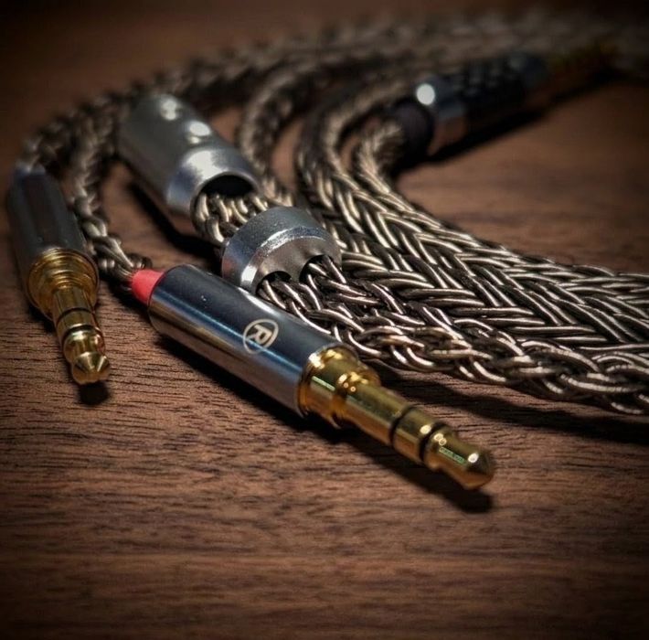 Kabel Słuchawkowy 16 Rdzeni Miedź PCOCC TRS 3.5mm/4.4 Balance 1.25m