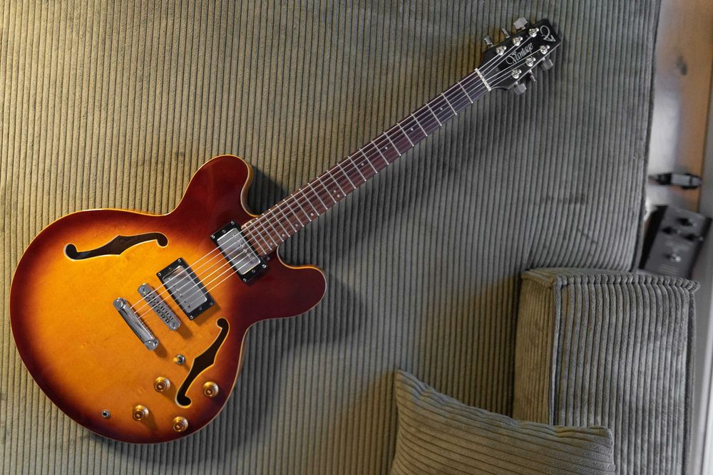 Gitara Elektryczna Vantage 635V Semi Hollow Korea '90