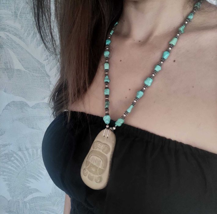 Vintage lata 50/60 Meksyk Majowie Srebro 925