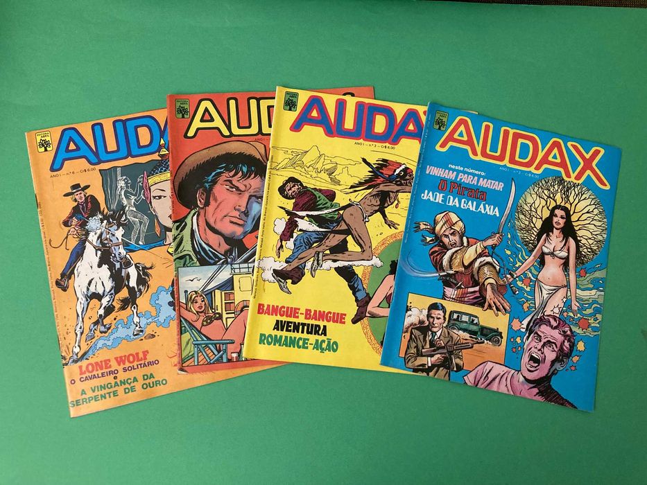 Raras Revistas Audax banda Desenhada Editora Abril Anos 70