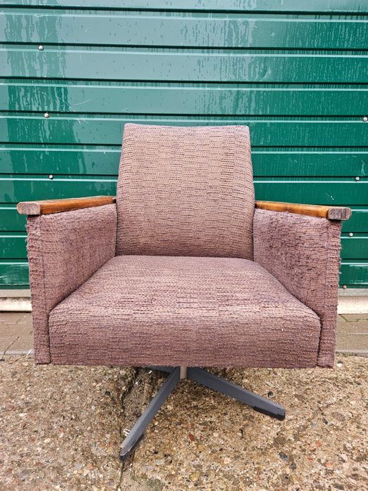 Fotel obrotowy RETRO PRL klubowy VINTAGE