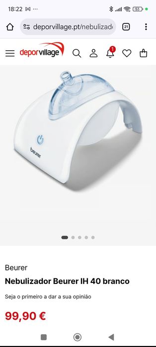 Nebulizador Beurer silencioso