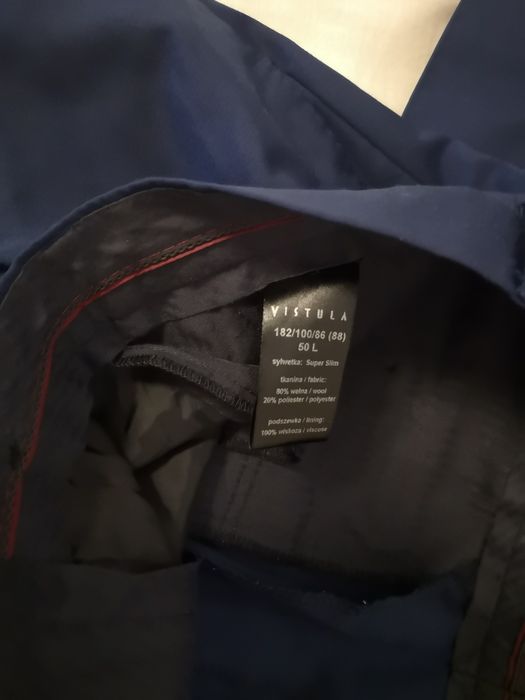 Garnitur Vistula, granatowy, jak NOWY, r. L