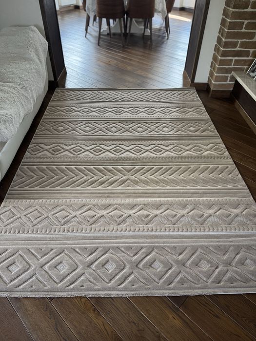 Ковер скандинавський коричневий прямокутний килим