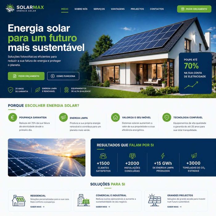 Sites Simples e Profissionais desde 150€