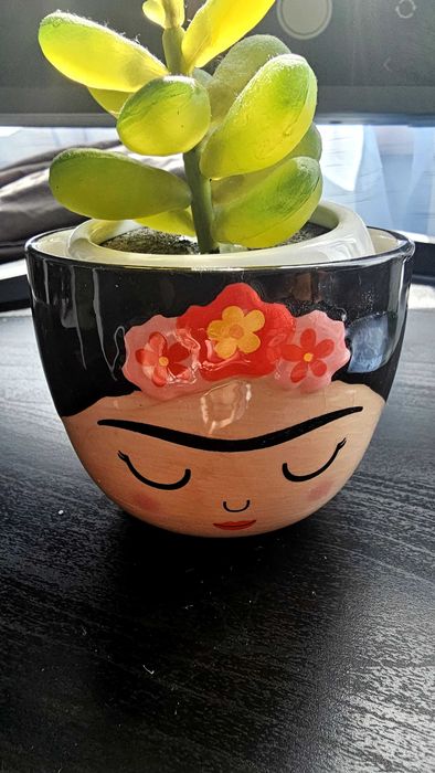 Vaso pequeno decorativo Frida Khalo