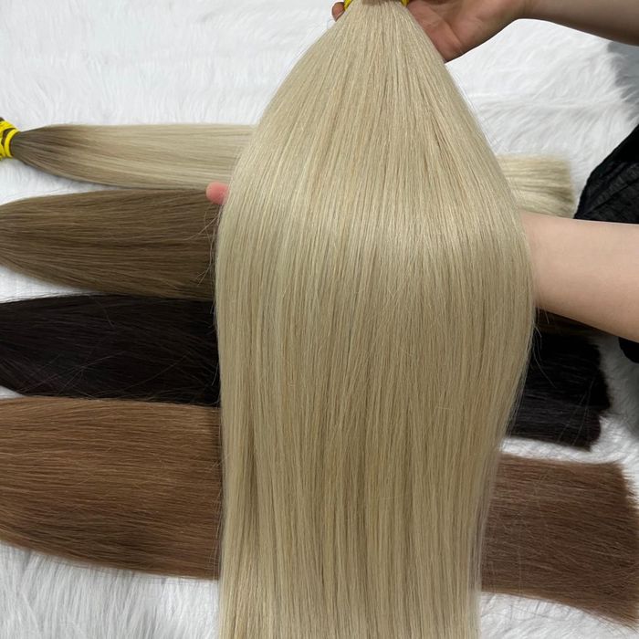 Волосы блонд, волосы натуральные для наращивания, славянка блонд