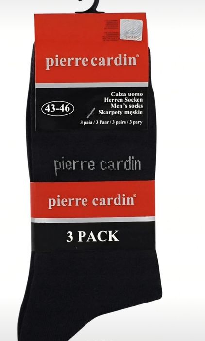 OKAZJA! Zestaw 3x markowe skarpety PIERRE CARDIN garnitur 43 r 44 r 46