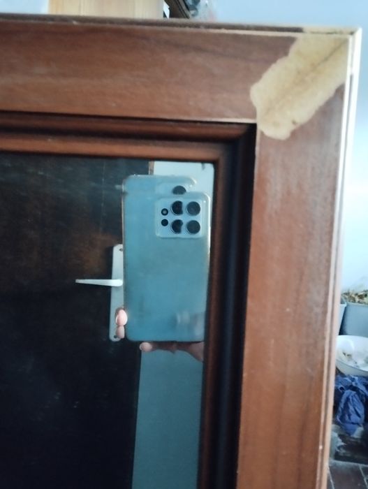 Klasyczne lustro w brązowej ramie - meble BRW