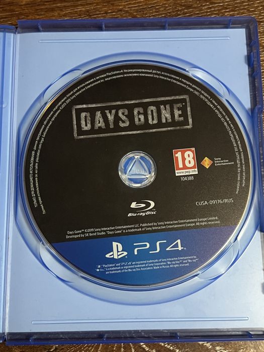 Диск Days Gone PS4 в ідеальному стані