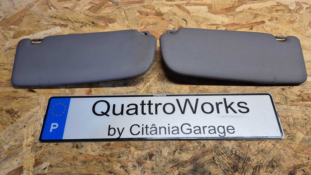 Palas sol Audi A4 B5 A3 8L cinza facelift como novas originais par