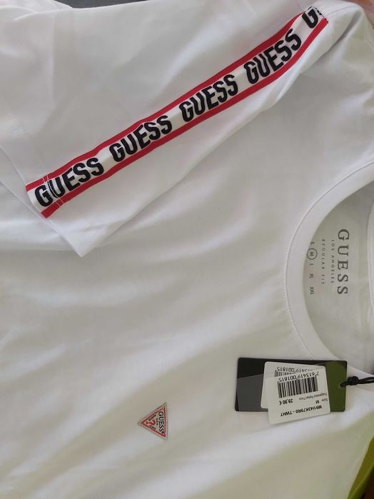 NOWY tshirtkoszula GUESS bluzka biała M męska