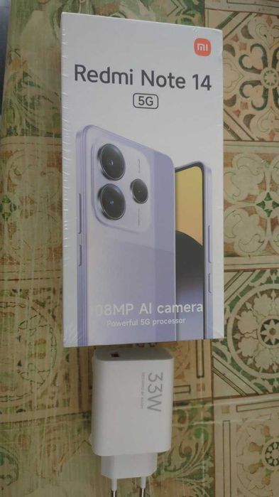 Xiaomi Redmi Note 14 5G, 6.6` 120Hz Dim 7025 8/256 108Mp NFC