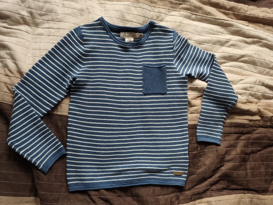 Sweter chłopięcy jak nowy z h&m r.134/140