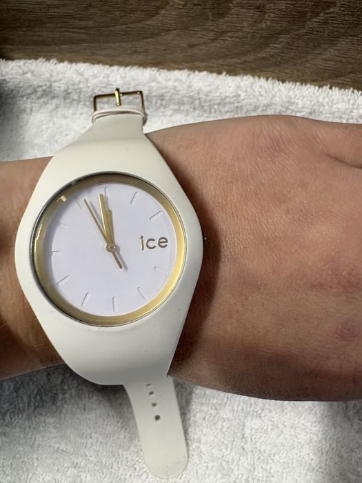 Ice watch zegarek biało złoty