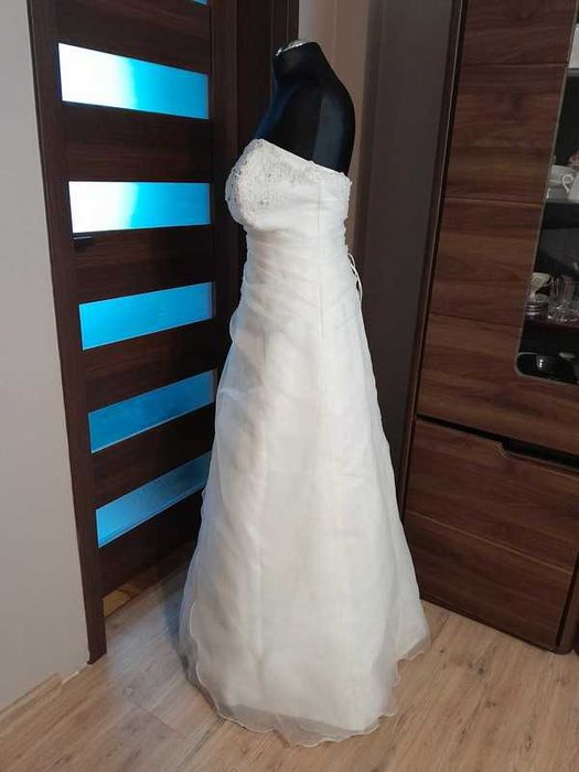 Suknia ślubna L/XL+dodatki