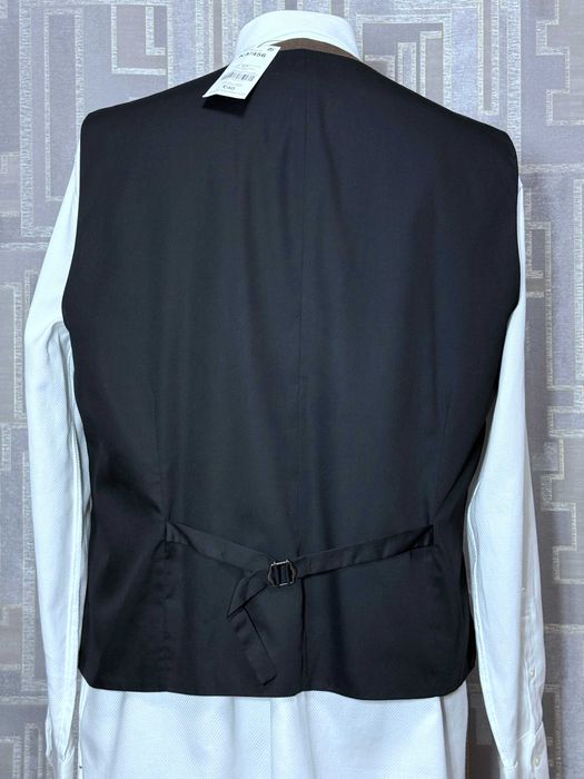 Жилет костюмний чоловічий XL 58 розмір Next Tailoring двобортний ошатний класичний офіційний елегантний колір коричневий шоколадний