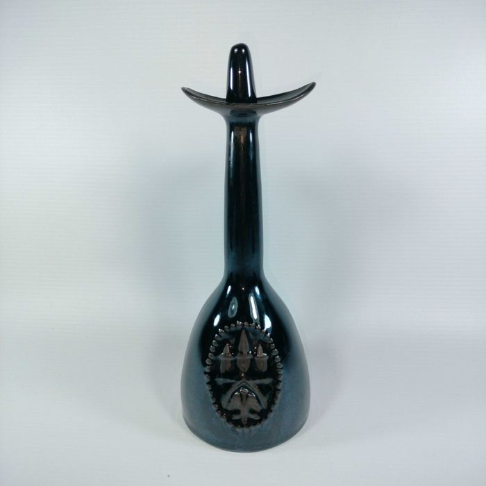 Butelka Karafka Czarna Ceramika