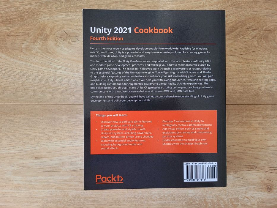 Unity 2021 Cookbook Fourth Edition - do programowania - NOWA