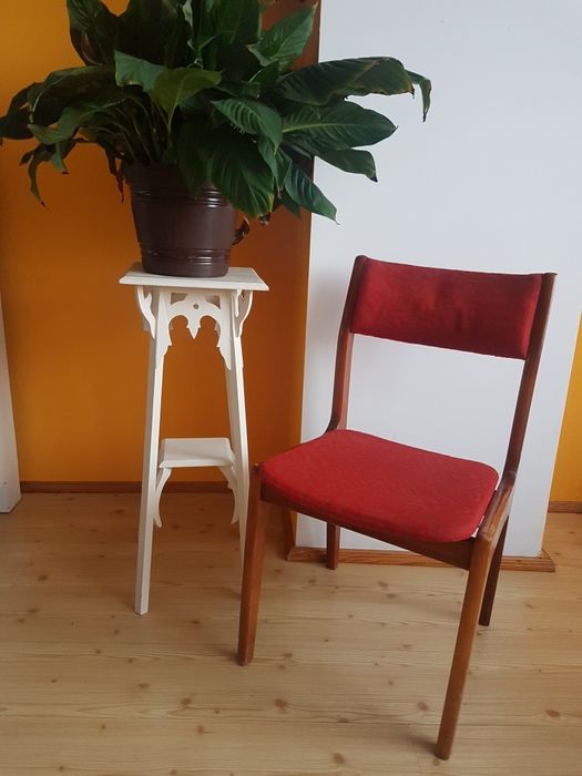 Krzesło PRL vintage drewno do renowacji 3szt.