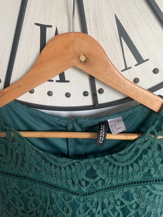 Vestido verde em renda