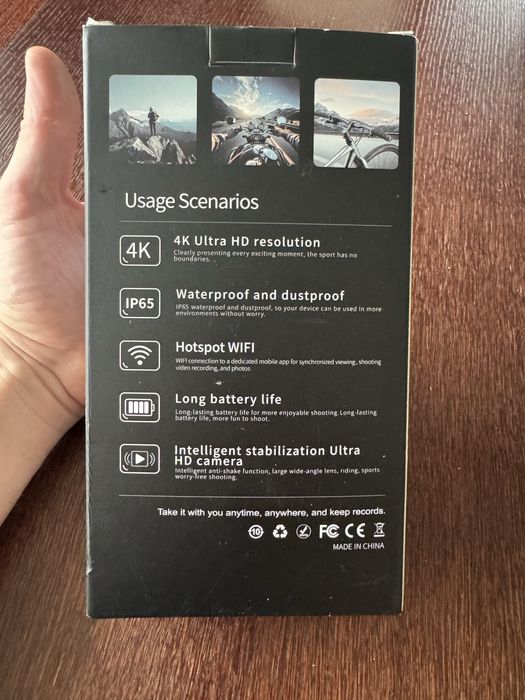 kamera sportowa 4K Ultra HD, model XY-05949.