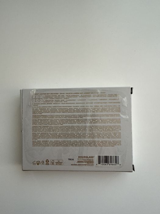 Коробка від палетки hourglass лебідь, палетка