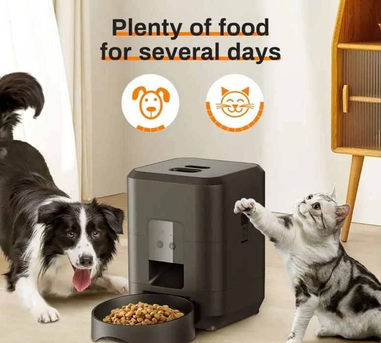 Dispensador Automático de Comida para Gatos Inteligente WiFi