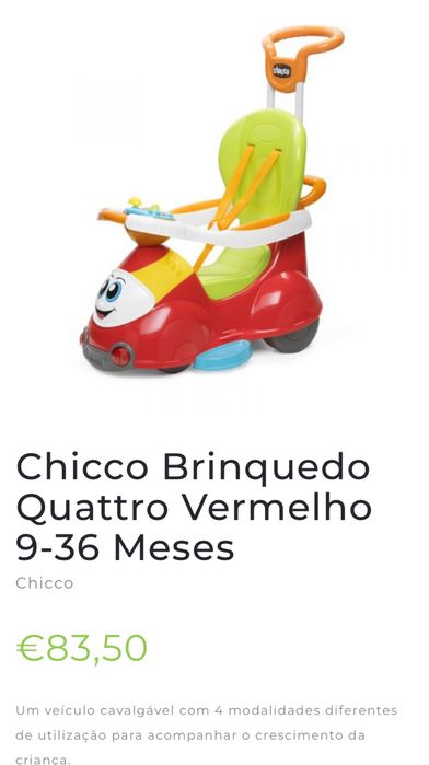 Triciclo chicco didatico