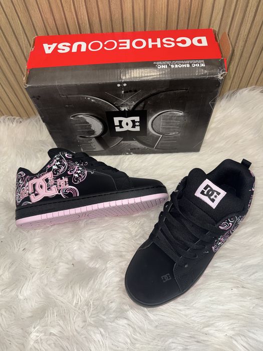 DC Shoes Czarno-Różowe