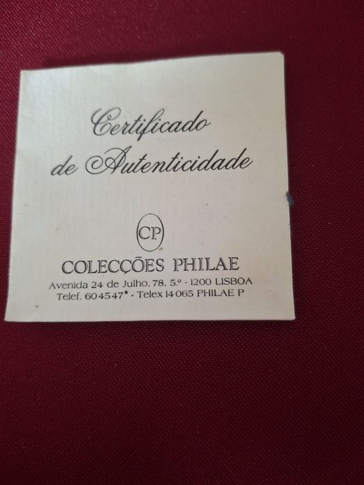 Moeda "ECU 86" em prata fina com diâmetro de 30 mm e peso de 12.5 g - Coleçoes Philae