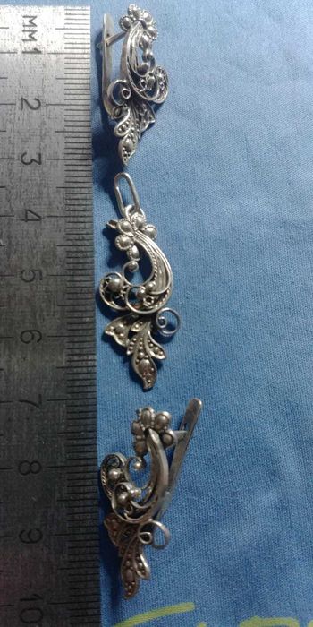 Вінтаж. Срібний комплект "орхідея",  антикваріат