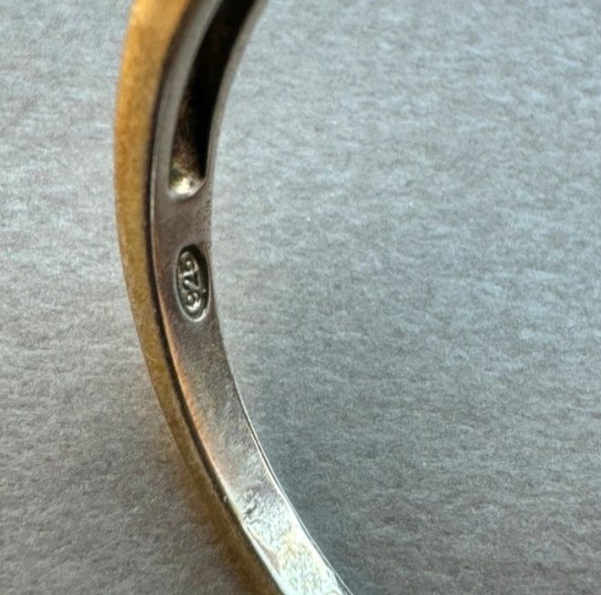 Anel de prata com pérola