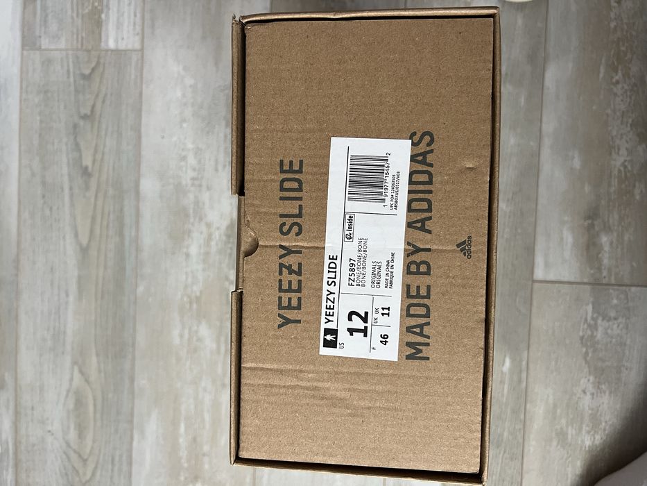 Шльопки YEEZY SLIDE BONE розмір 43