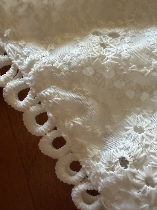 Calçao bordado ingles branco M senhora