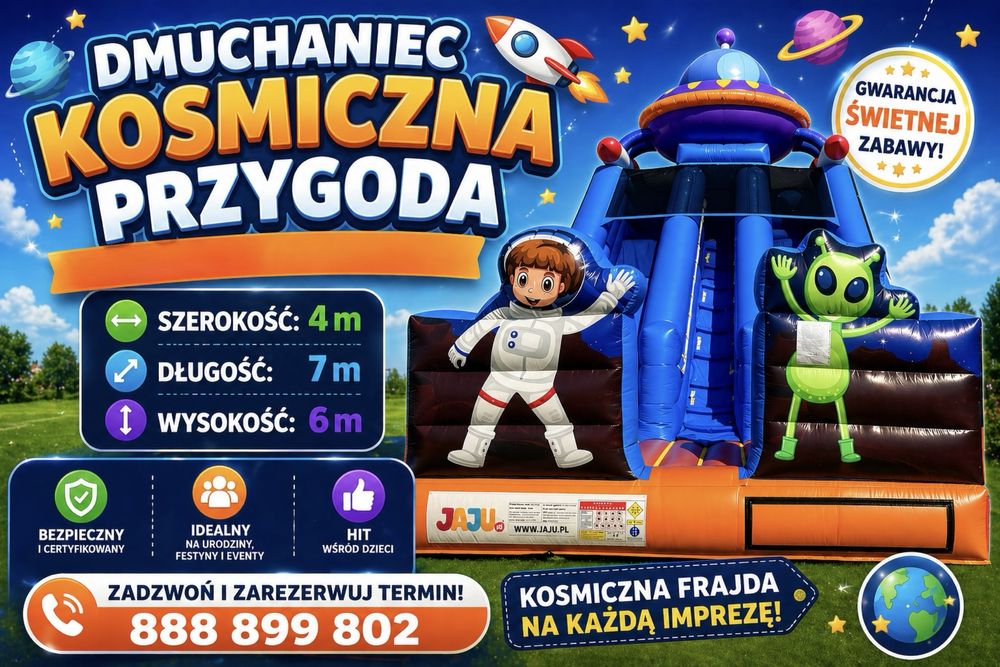 Wynajem zjezdzalni dmuchanych