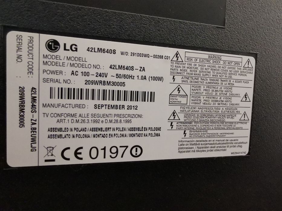 Televisão LG, 43 polegadas