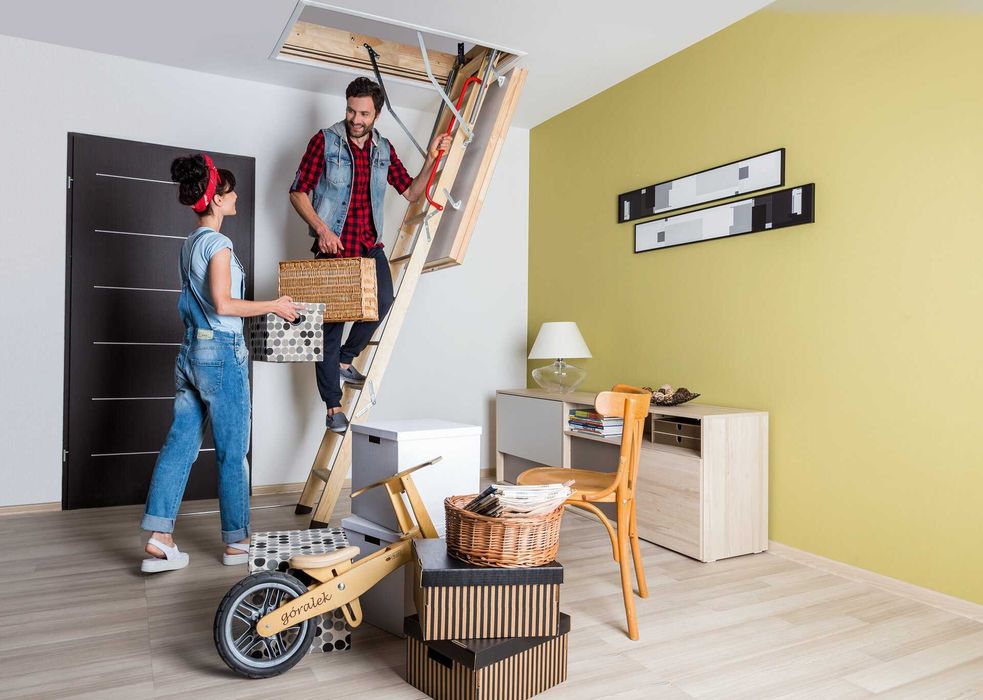 Supertermoizolacyjne 0,51 W/m2K schody strychowe FAKRO LWT 80x120 /280