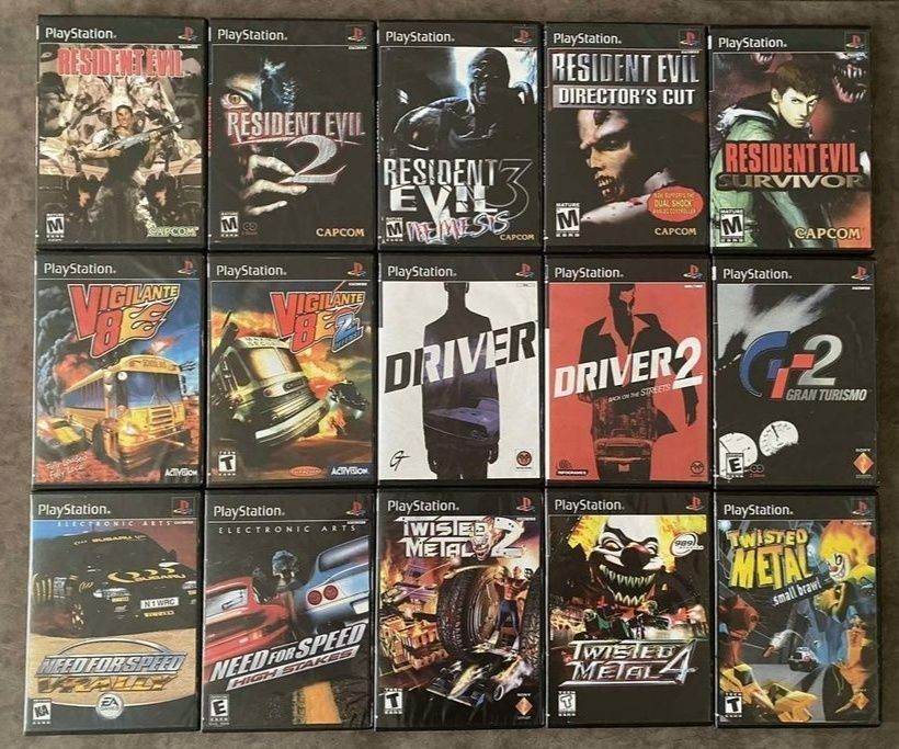 Коллекція ігор для Sony PlayStation 1/PS1/PSone/ПС1 (Хітові Іграшки).