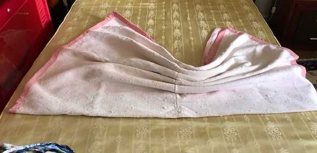 Manta tradicional de trapos em algodão, artigo artesanal vintage