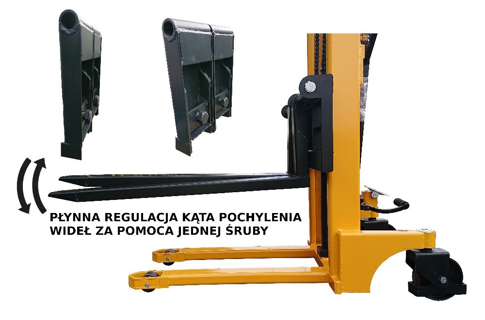 Paleciak 1t Wózek paletowy MASZTOWY SZTAPLARKA WIDLAK 160cm 1000kg