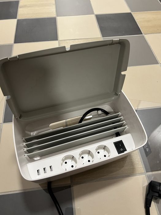 Organizer na kable, 3 x usb ładowarka o duzej mocy pudło