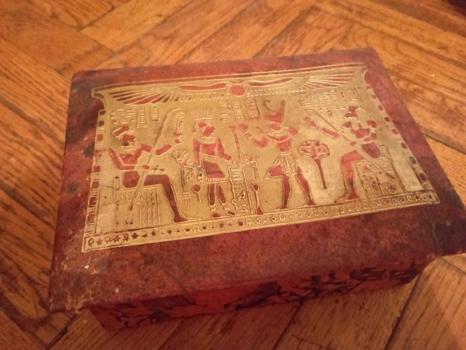Шкатулка Кожаная Египет