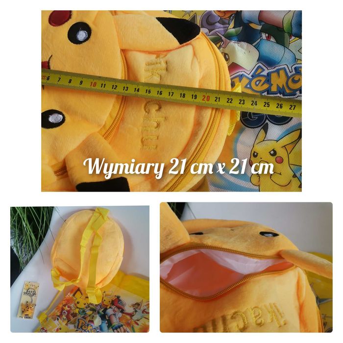 Nowy zestaw plecaczek pokemon worek pokemon brelok plecak pokemon