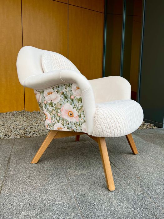 Fotel kubełkowy koktajlowy modern