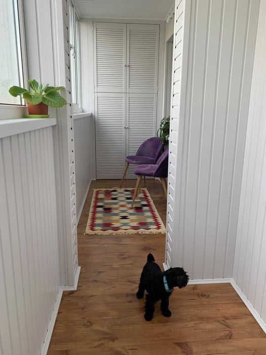 Ремонт балкона город Киев, Обшивка лоджии НЕДОРОГО, Французский балкон