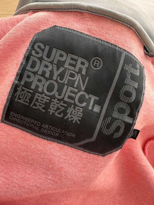 Superdry bluza na zamek pudrowy róż 38 m